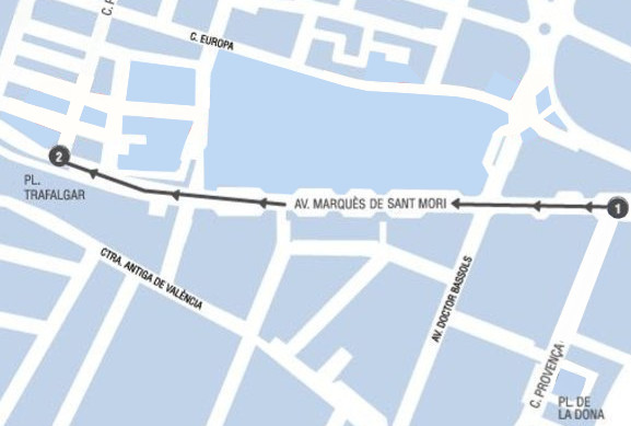 Mapa del Correfoc Infantil